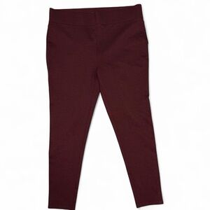 LOFT Burgundy Leggings